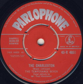 【中古】英7” Temperance Seven The Charleston 45R4851 Parlophone /00080