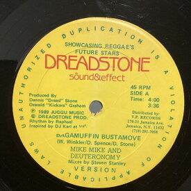 【中古】米12” Mike Mike &amp; Deuteronomy Ragamuffin Busta Move B/W Mike Mikes Playhouse Dub DJ002 Dreadstone Records /00250