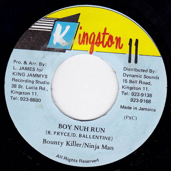 【中古】7” Ninjaman / Bounty Killer Boy Nuh Run NONE Kingston 11 /00080
