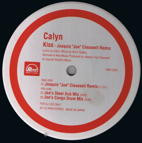 【中古】12” Calyn Tsukishima Kiss (Joaquin ”Joe” Claussell Remix) RMTC001PROMO Rhythmedia Tribe /00250