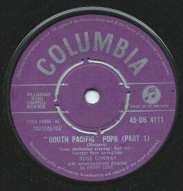 【中古】7” Russ Conway South Pacific Pops 45DB4111 Columbia /00080