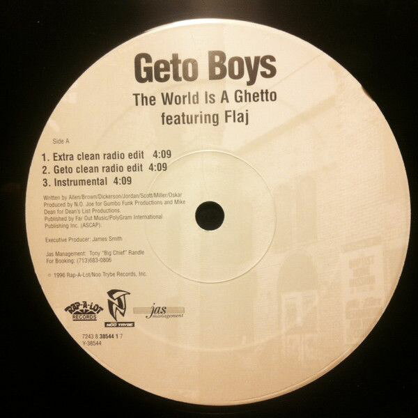 【中古】米12” Geto Boys The World Is A Ghetto Y38544 Rap-A-Lot Records, N /00250