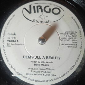 【中古】英7” Mike Woods Dem Full A Beauty VG044 Virgo Stomach /00080