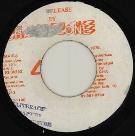 【中古】ジャマイカ7” Dexter McKintyre Illiteracy NONE Channel One /00080