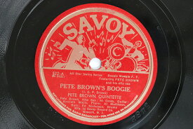 【中古】米78RPM/SP Pete Brown Pete Browns Boogie / Bellevue For You 522 SAVOY /00500