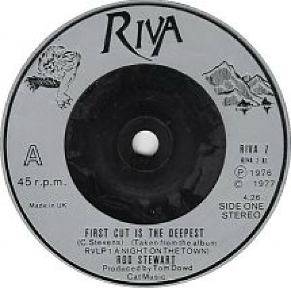 【中古】7” Rod Stewart First Cut Is The Deepest / I Dont Want To Talk Abou RIVA7 Riva /00080