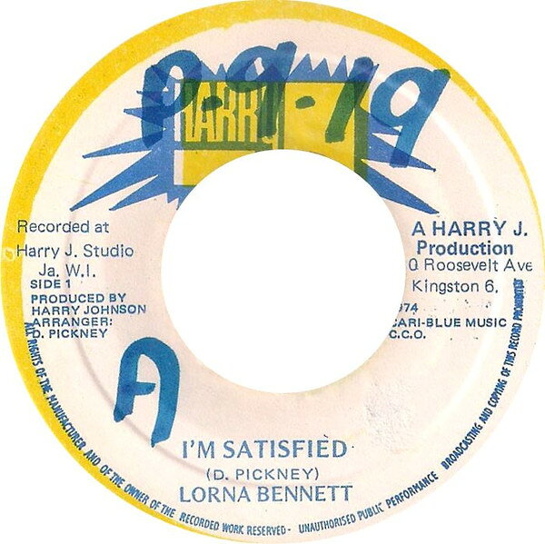 【中古】7” Lorna Bennett Im Satisfied NONE Harry J Records /00080