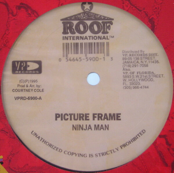 【中古】米LP Ninjaman / Bajie Man Picture Frame / Pundera VPRD5900 VP Records, Roof Int /00260