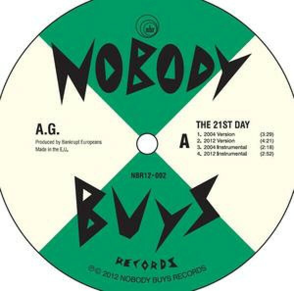 【中古】12” Ag / Rise The 21st Day / Call Me Rise / Vanity NBR12002 NOBODY-BUYS-RECORDS /00250