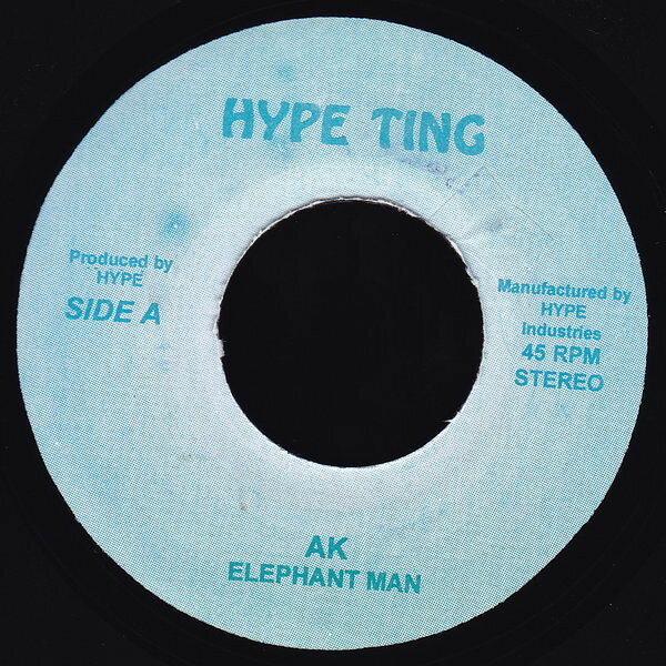 【中古】7” Elephant Man / Vybz Kartel & B AK / Picture This-Dicky Dicky NONE Hype Ting /00080