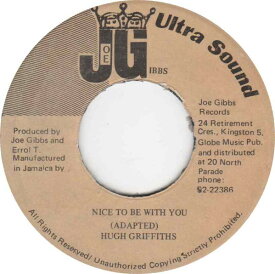 【中古】7” Hugh Griffiths Nice To Be With You NONE Joe Gibbs Ultra Soun /00080