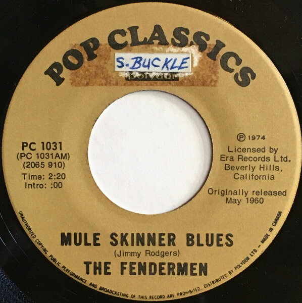 【中古】7” Fendermen / Uptones Mule Skinner Blues / No More PC1031 Polydor Pop Classics /00080