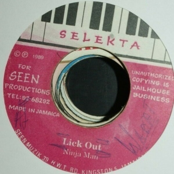 【中古】7” Ninjaman Lick Out NONE Selekta /00080