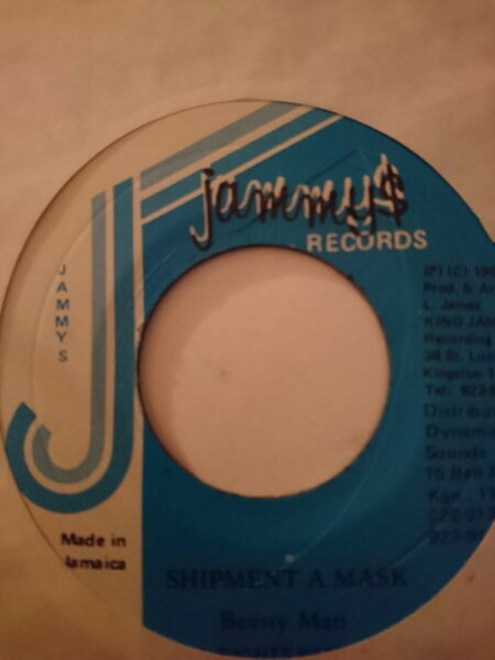 【中古】7” Beenie Man Shipment A Mask NONE Jammys Records /00080
