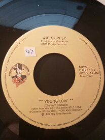 【中古】7” Air Supply Young Love BTSC111 Big Time Phonograph /00080