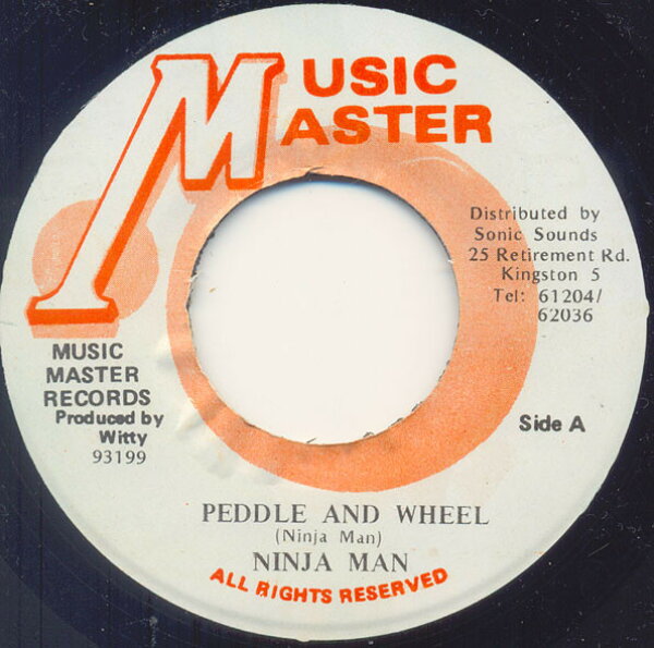 【中古】7” Ninjaman Peddle And Wheel NONE Music Master /00080