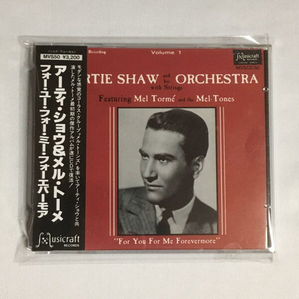 【中古】CD アーティ・ショウ&メル・トーメ フォー・ユー・フォー・ミー・フォーエバーモア MVS50  /00110