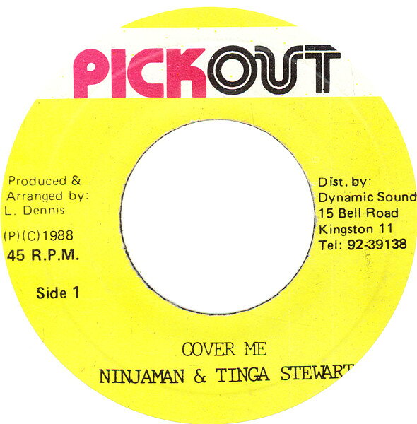 【中古】7” Ninjaman & Tinga Stewart Cover Me NONE Pickout /00080