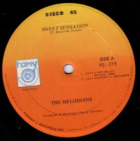 【中古】12” Melodians Sweet Sensation / Caught You Baby HJ219 Harry J Records /00250