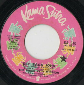 【中古】米7” Inner City Mission Get Back John KA510PROMO Kama Sutra プロモ /00080