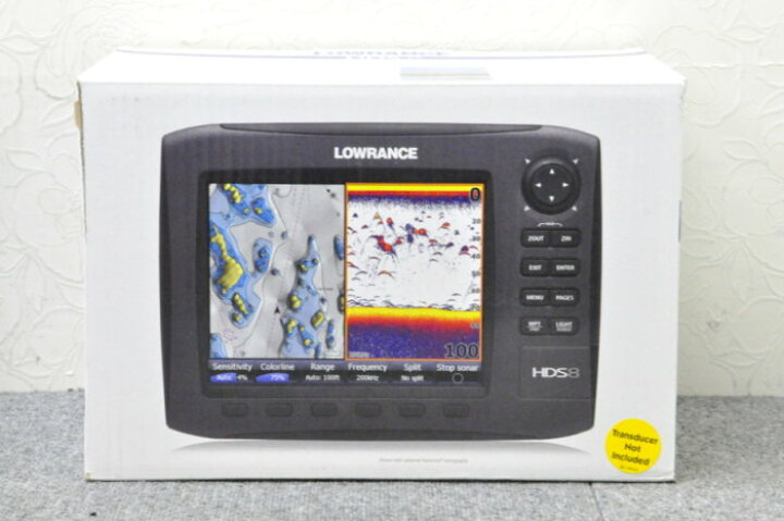 楽天市場】【在庫限り】ローランス/LOWRANCE 魚群探知機/魚探 HDS-8 