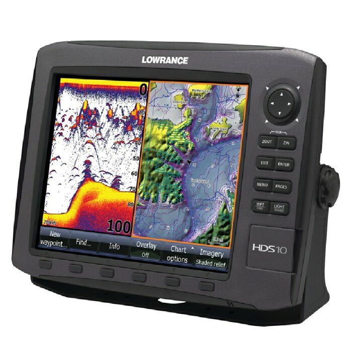 楽天市場】【在庫限り】ローランス/LOWRANCE 魚群探知機/魚 HDS-10  