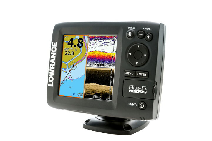 楽天市場】【在庫限り】ローランス/LOWRANCE 魚群探知機/魚探 Elite5 