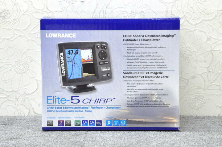 楽天市場】【在庫限り】ローランス/LOWRANCE 魚群探知機/魚探 Elite5 