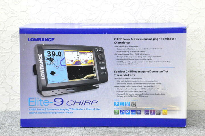楽天市場】【在庫限り】ローランス/LOWRANCE 魚群探知機/魚探 Elite9 