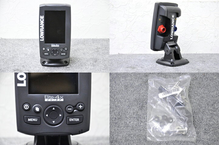 楽天市場】【新品】LOWRANCE/ローランス 魚群探知機 Elite-4X CHIRP 