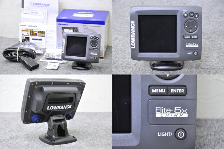 楽天市場】【新品】LOWRANCE/ローランス 魚群探知機 Elite-5X CHIRP 