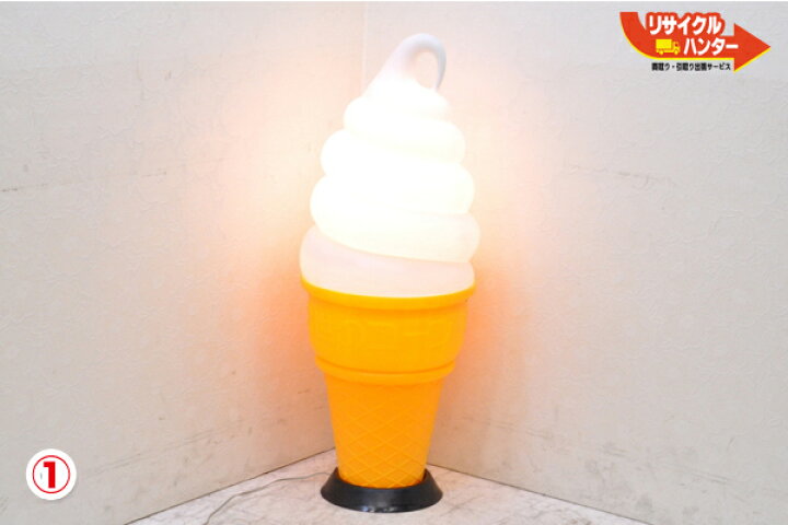 新品】ソフトクリームライト 電飾看板 ディスプレイ 自惚れ 日世のコーン 