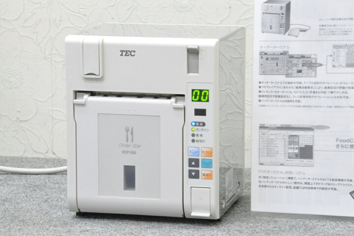 楽天市場】【美品】東芝TEC リモートキッチンプリンタ KCP-200□ST-700 