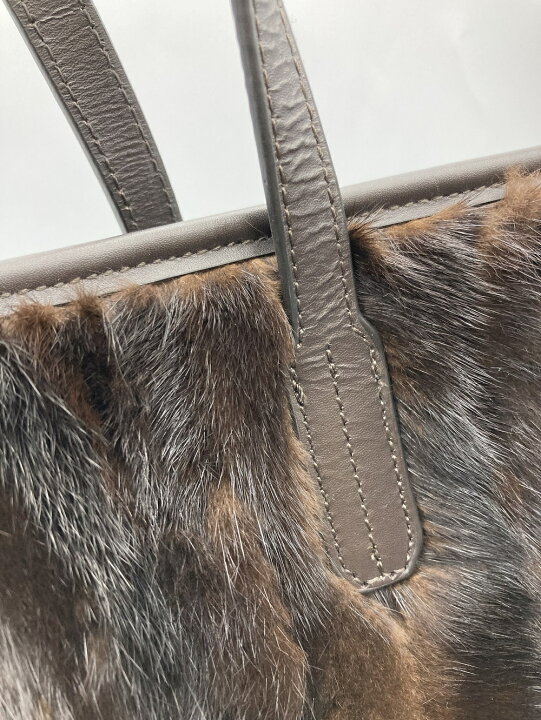 楽天市場】【中古】 tiedeur ティエドゥール トートバッグ ミンク 