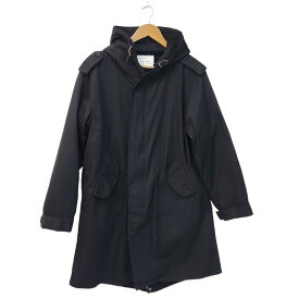 【中古】 HOUSTON ミリタリー モッズコート メンズ レディース PARKA SHELL ブラック XXS M-1951 3