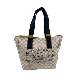 【中古】 LOUIS VUITTON ダミエアズール プランソレイユ カバ PM トートバッグ アイボリー N41179 1