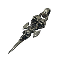 【中古】 Gaboratory Triple Skull Dagger w/H.W.O マルティス クロス ペンダントトップ メンズ IT1