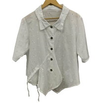 楽天市場】【中古】 慈雨 センソユニコ 綿100％ ブラウス ホワイト 40 