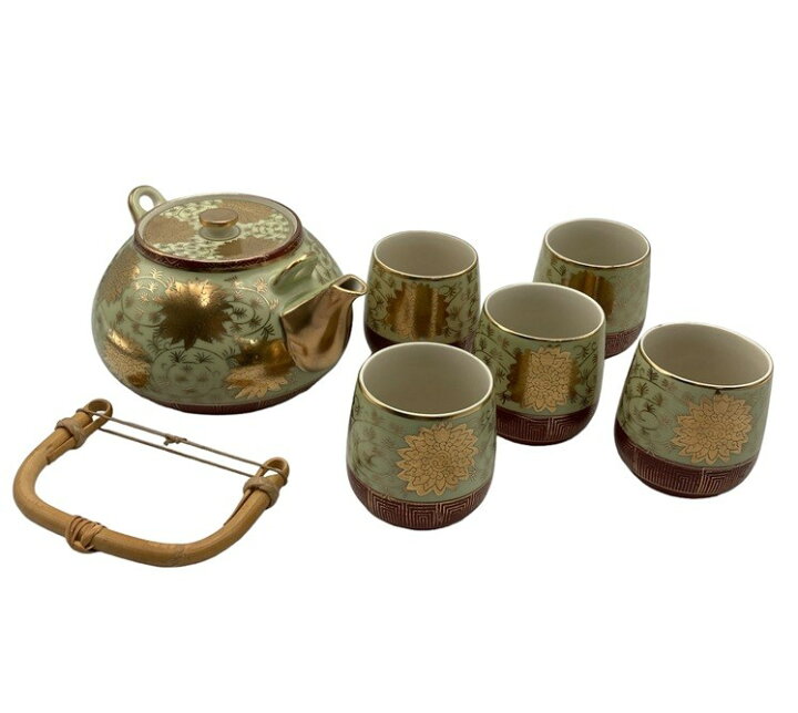 楽天市場】【中古】 【楽天スーパーSALE10%OFF】 九谷焼 洋山 作 茶器 