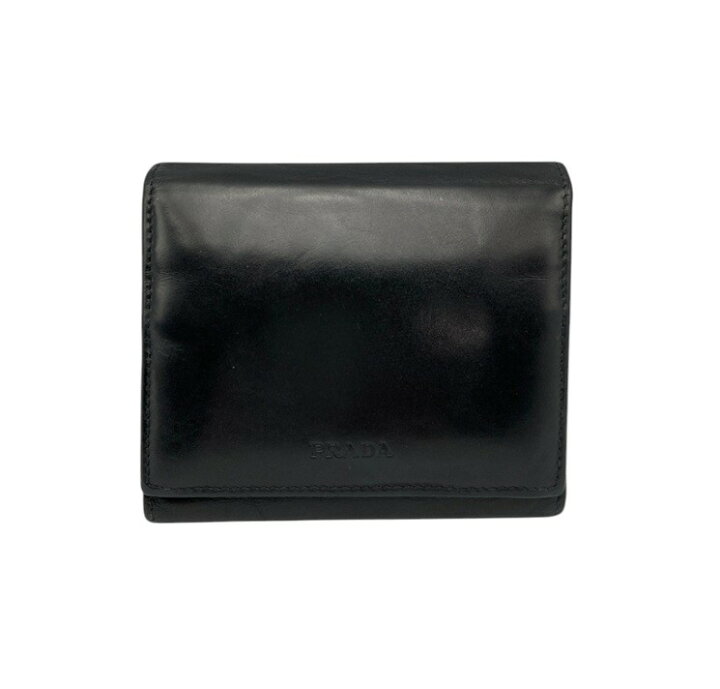 楽天市場】【中古】 PRADA プラダ レザー 3つ折り財布 D4 : リサイクル王国