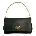 【中古】 COACH コーチ ハンドバッグ レディース レザーゴールド金具 ブラック F34602 T1