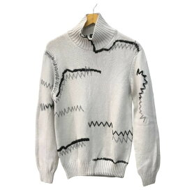 【中古】 EMPORIO ARMANI エンポリオアルマーニ ニットトップス メンズ アルパカ オフホワイト S(180)サイズ 6L1MV8 1M07Z T1