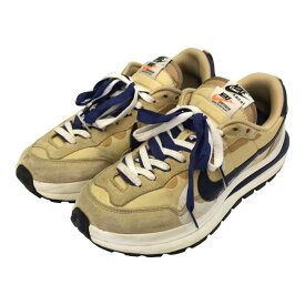 【中古】 NIKE × SACAI ヴェイパーワッフル スニーカー メンズ ローカット ベージュ/ネイビー/ホワイト 27.5cm DD1875-200 T1