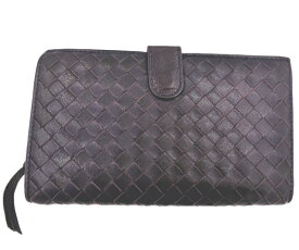 【中古】 BOTTEGA VENETA ボッテガヴェネタ イントレチャート 長財布 レザー 二つ折り