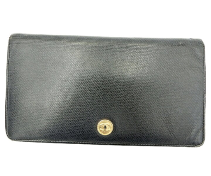 楽天市場】【中古】 CHANEL シャネル ココボタン 長財布 二つ折り  