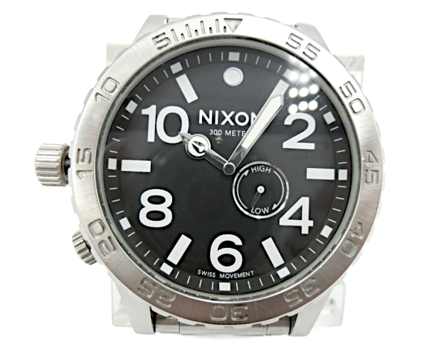 THE51-301 シルバー 銀色 超美品の メンズ 最大84％オフ アナログ フォーマル NIXON クォーツ ニクソン 腕時計 中古 送料無料 クロノグラフ