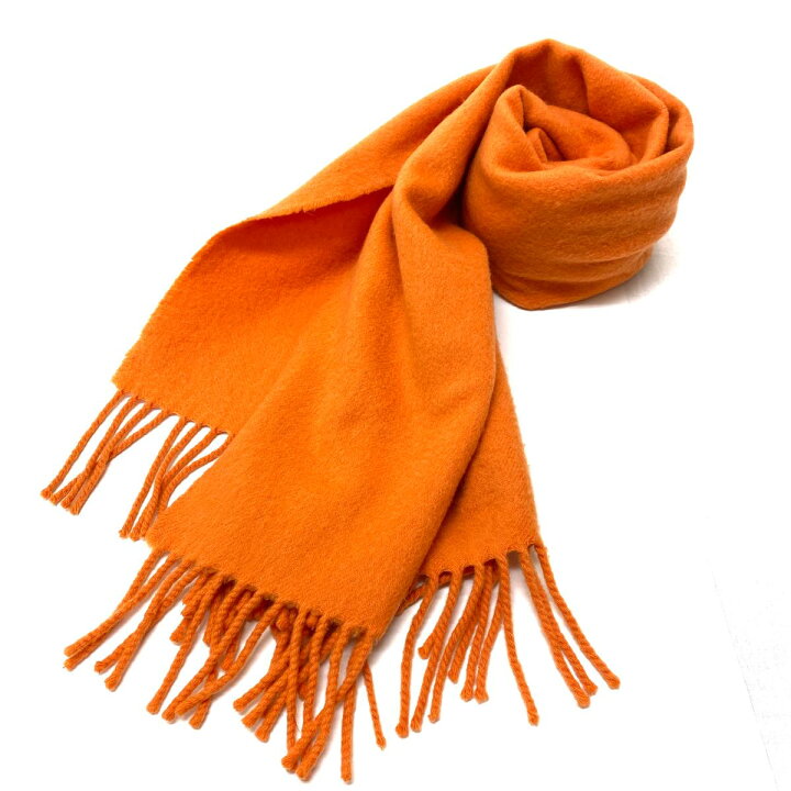 楽天市場 Hermes エルメス カシミヤ100 マフラー オレンジ Orange レディース メンズ 服飾小物 ストール Ki1004 中古 リサイクル ティファナ