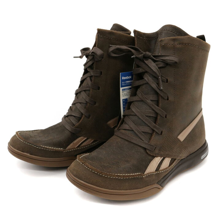 楽天市場 未使用品 Reebok リーボック J イージートーンパッション レザーショートブーツ サイズ25 5cm Brown 茶 ブラウン 内ファー メンズ 靴 シューズ 中古 リサイクル ティファナ