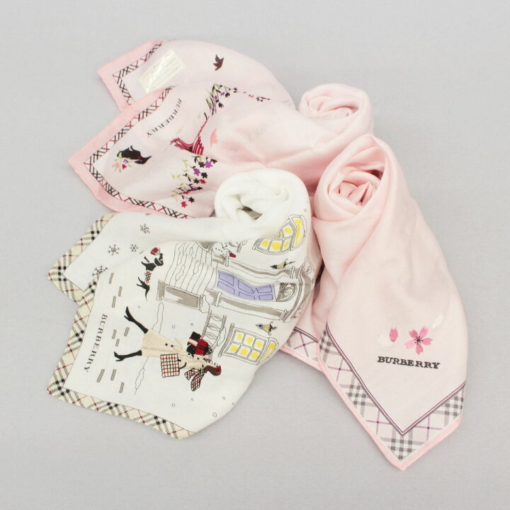 楽天市場 良好 Burberry バーバリー コットン100 ハンカチ 3セット ホワイト ピンク 女の子 犬 桜 刺繍 日本製 レディース 服飾小物 中古 リサイクル ティファナ 楽天市場 良好 Burberry バーバリー コットン100 ハンカチ 3セット ホワイト ピンク 女の子 犬 桜 刺繍 日本製 レディース 服飾小物 中古 リサイクル ティファナ