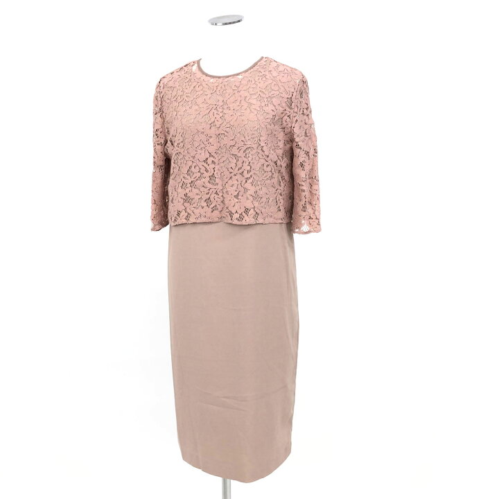 楽天市場 美品 Nano Universe ナノユニバース セットアップワンピ ス サイズ38 スモーキーピンク 花柄レース 2次会 結婚式 レディース 中古 リサイクル ティファナ